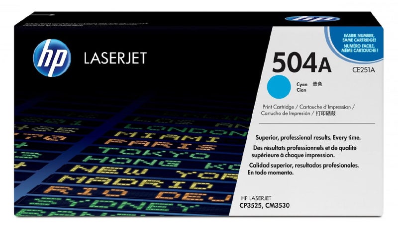 HP Geniune CE251A, Cyan Toner Cartridge Carousel 1