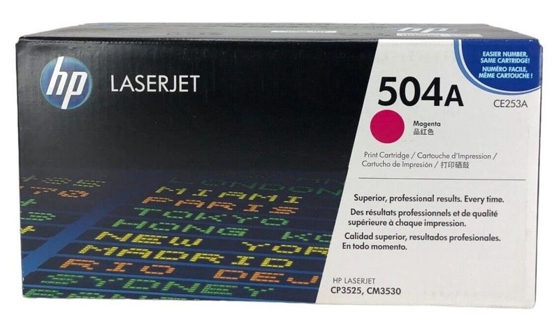 HP Geniune CE253A, Magenta Toner Cartridge Carousel 1