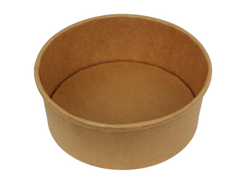 1090ml Round Paper Card Bowls - Pack of 50 - Disposable Food Container Carousel 1