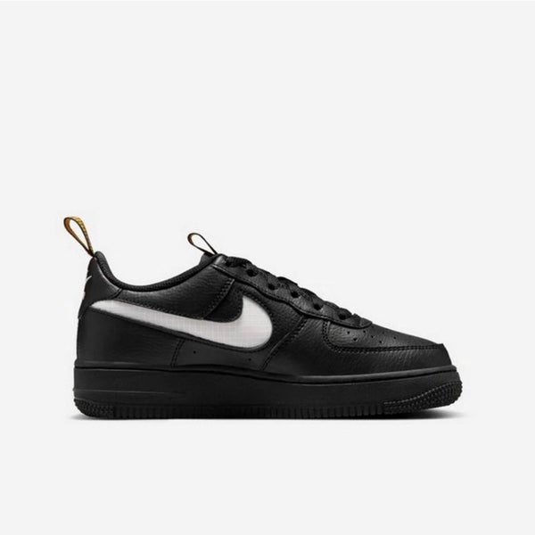Nike Air Force 1 LV8 GS AF1 Black University Gold Kids Youth Casual HF0095-001 Carousel 1