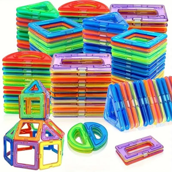 68 Pcs Large Magnetic Building Creative Play Set - NZ Stock Carousel 1
