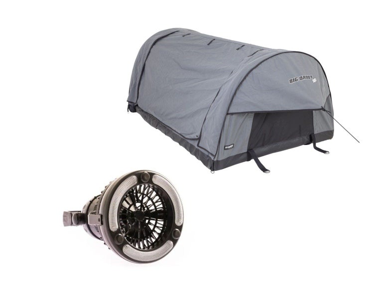 Plus Big Daddy Air Double Inflatable Swag + 2in1 LED Light & Fan Carousel 1