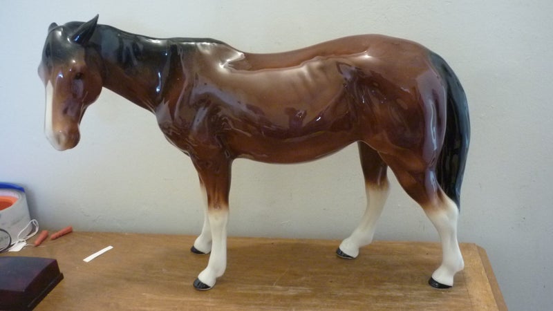 VERY LARGE MELBA WARE HORSE & FOAL Carousel 2