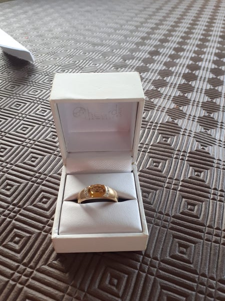 Citrine and diamond ring Carousel 1