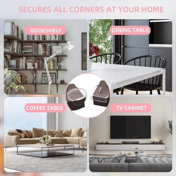 24 PCS Clear Corner Protector, Spherical L¦ L-Shaped Safe Corner Guard for Baby Carousel 7