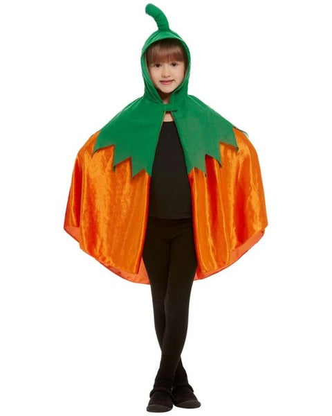 Pumpkin Hooded Kids Cape Carousel 1