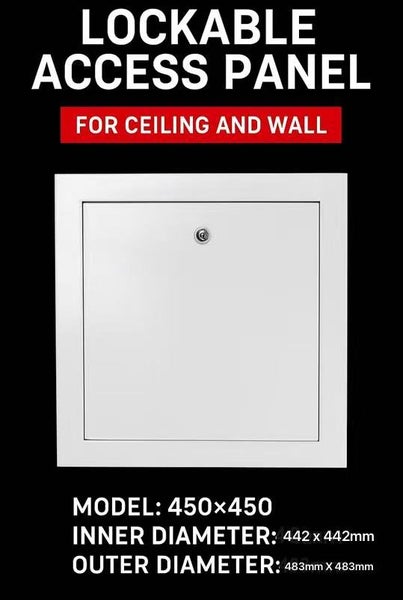Lockable Aluminium Inspection Hatch 450x450mm – Perfect for Indoor & Outdoor Use Carousel 1