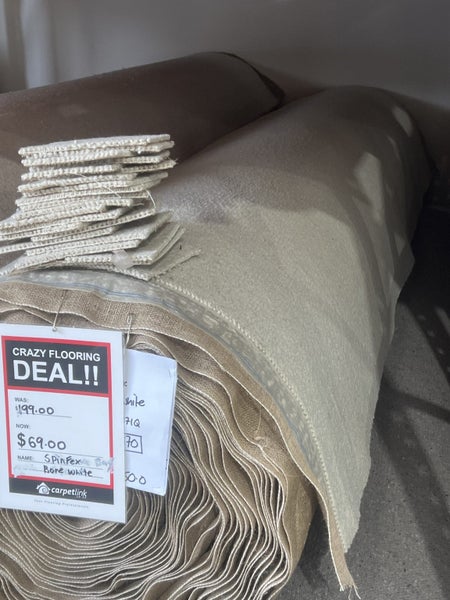 Feltex Spinfex Bone White Wool Carpet Carousel 1