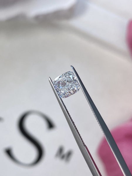 $1 RES ~ $1730 Retail * 1.33ct White Diamond Cushion Cut VVS2 Carousel 10