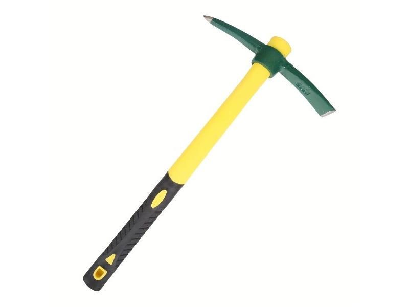 1pc Forged Weeding Garden Pick Axe With Fiberglass Handle For Loosening Soil Carousel 1