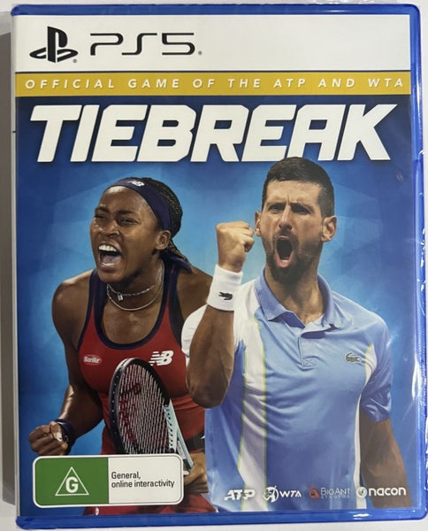 TIEBREAK PS5 TENNIS GAME OFFICIAL GAME OF THE ATP AND WTA (NEW STILL SEALED) Carousel 1