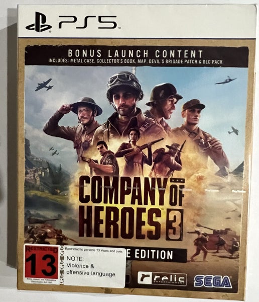COMPANY OF HEROES 3 LAUNCH CONSOLE EDITION PS5 (SEALED)INCLU BONUS CONTENT BELOW Carousel 2