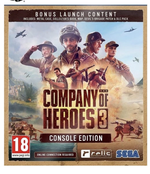 COMPANY OF HEROES 3 LAUNCH CONSOLE EDITION PS5 (SEALED)INCLU BONUS CONTENT BELOW Carousel 1