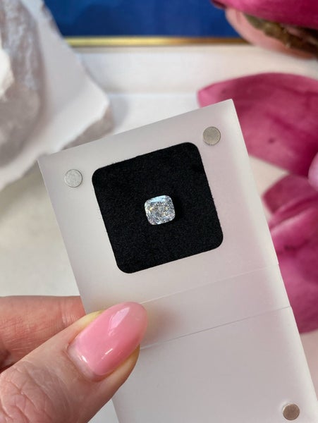 $1 RES ~ $1730 Retail * 1.33ct White Diamond Cushion Cut VVS2 Carousel 1
