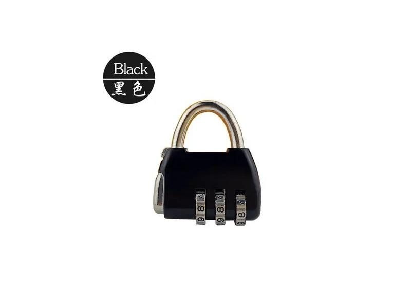 Travel Padlock Anti-theft Backpack Small Padlock Resettable 3 Digit Combination Carousel 1