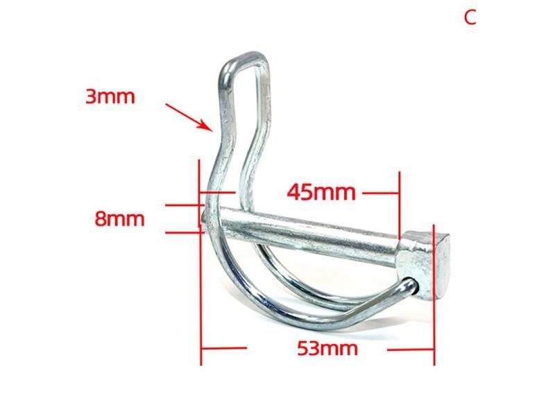 High Quality D Pin M4.5 M6 M8 M10 Safety Pin Bicycle Stroller Cargo Boat Hitch Carousel 1