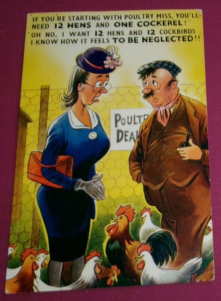 "If You're Starting With Poultry Miss .........." - Bamforth No 2266 Carousel 1