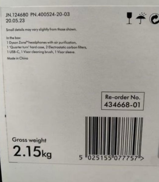 DYSON ZONE NOISE CANCELLING HEADPHONES Carousel 2