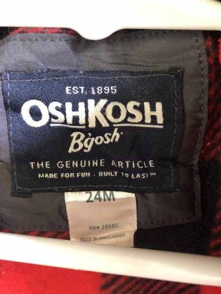 Osh Kosh B'gosh Jacket Grey Padded With Hood Size 2 years Carousel 2