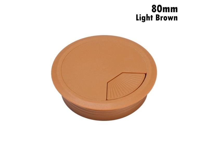 PC Computer Desk Round Wire Tidy Grommet 60/80mm Desk Table Plastic Cable Hole Carousel 1