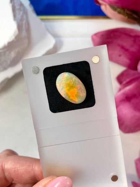 $1 RES ~ $2399 Buy Now * 8.02ct Welo Opal with Broadflash Pattern Carousel 1