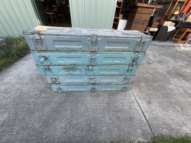 Vintage WW2? Stamped 1942 Shell Case x 5 Carousel 2