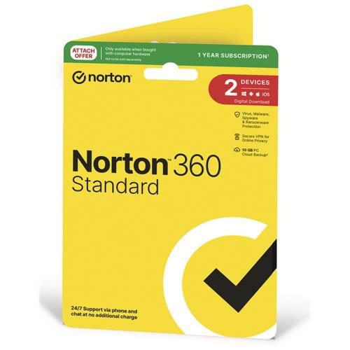 NortonLifeLock OEM Norton 360 Standard NZ - 1 User - 2 Device - 12 Months 10GB Carousel 1