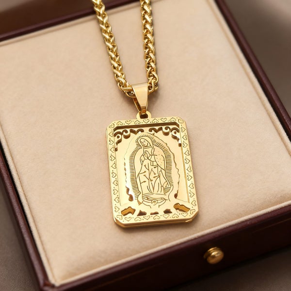 Virgin Mary Pendant Necklace Gift of Faith NSS12ZX-7 Carousel 1