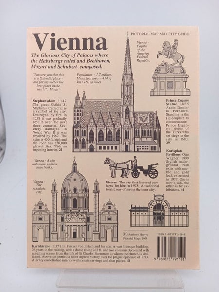 Vienna: Pictorial Map and City Guide by Anthony Harvey64467277132034110