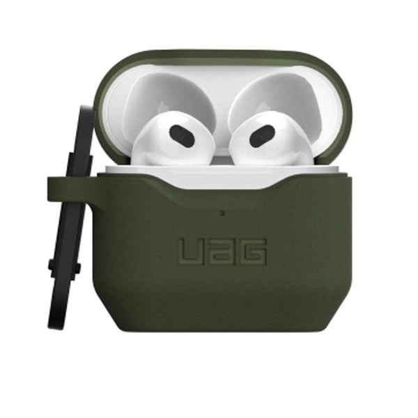 UAG Silicone Case for Apple Airpods Gen 3 Standard Issue- Olive Carousel 1