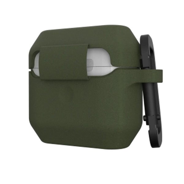 UAG Silicone Case for Apple Airpods Gen 3 Standard Issue- Olive Carousel 3