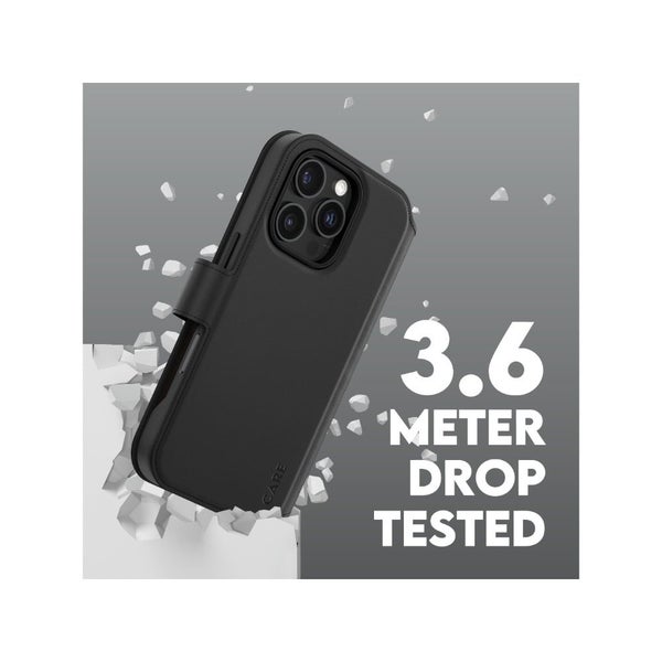 PanzerGlass CARE Tango Wallet Case for Apple iPhone 16 Pro- Black Carousel 3