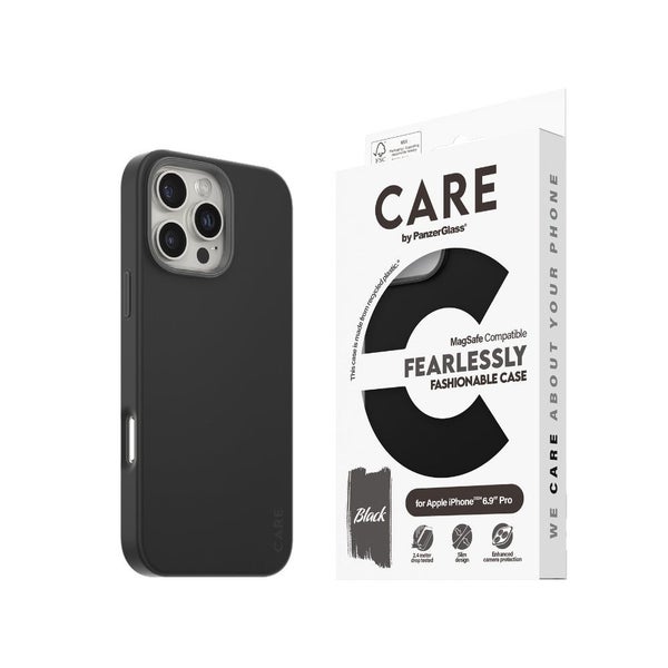 PanzerGlass CARE Fashion Magsafe Case for iPhone 16 Pro Max- Black Carousel 1