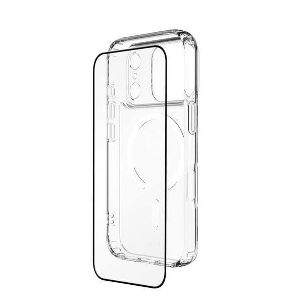 EFM 2-in-1 Case and Impact Screen Armour Bundle for Apple iPhone 17 Pro- Clear Carousel 1