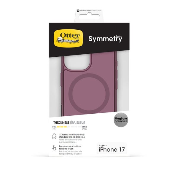 OtterBox Symmetry MagSafe Case with Cam Control for Apple iPhone 17 - Pink Carousel 3
