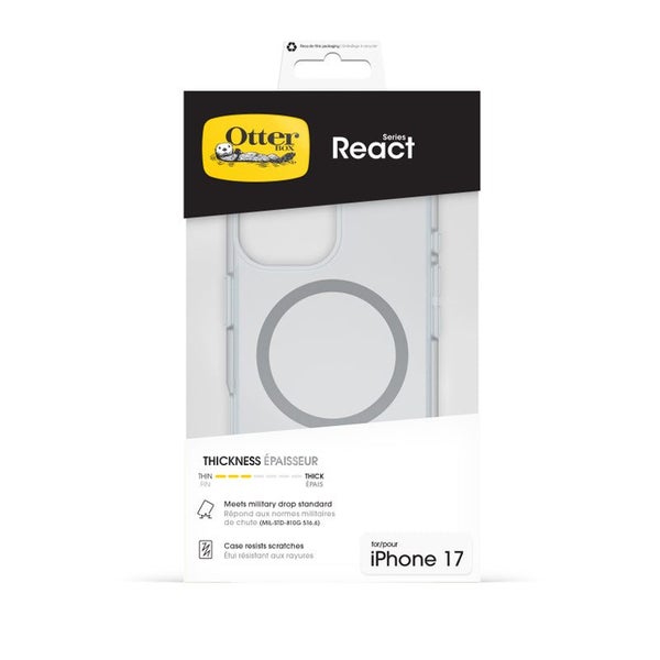 OtterBox React MagSafe Case for Apple iPhone 17- Clear Carousel 3