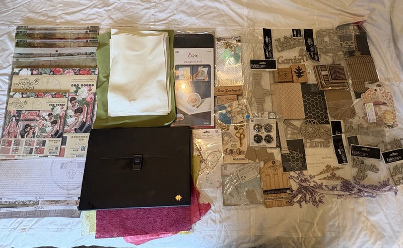 MEGA CLEANOUT! G45, CHIPBOARD, STAMPS, FILE-HOLDER + MORE Carousel 1