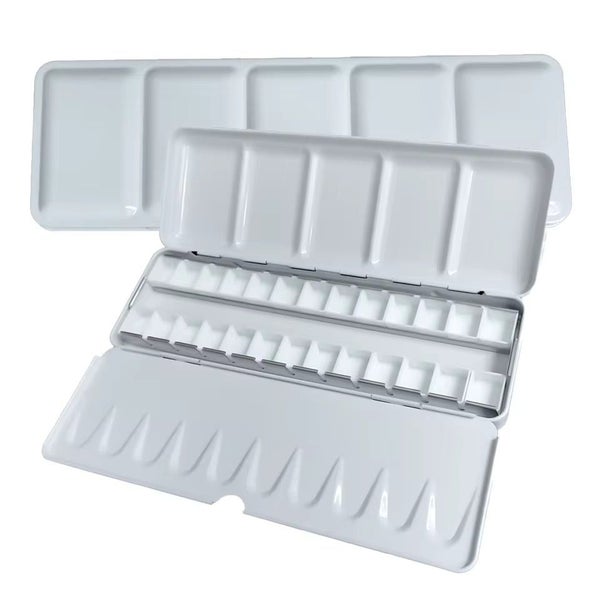 Craft Storage Box 24 Compartments Empty Washable Paint / Watercolor Palette64241122354435110
