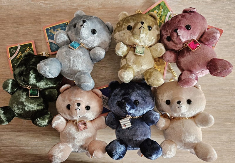 New- Happy Birthcolor Classic Bear- Birthstone Mascot Keychain/ bag charms x 7 Carousel 1