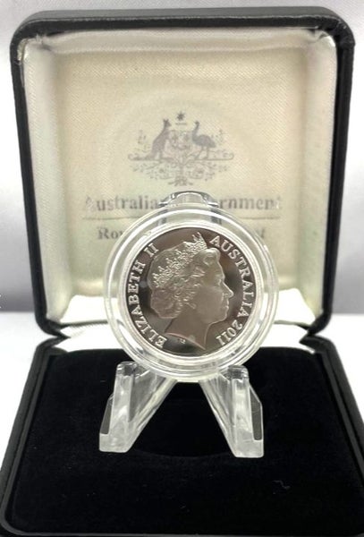 2011 Australian "Rams Head" Silver $1 Dollar Proof Coin in Case - Lot E1006 Carousel 3