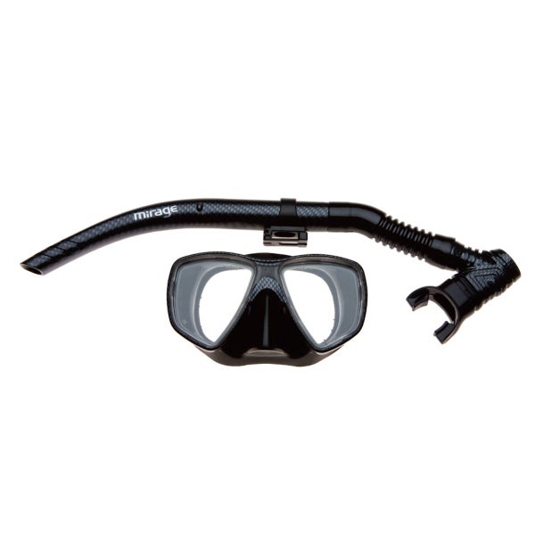 MIRAGE CARBON DIVE MASK/SNORKEL ADULT BLK Carousel 1