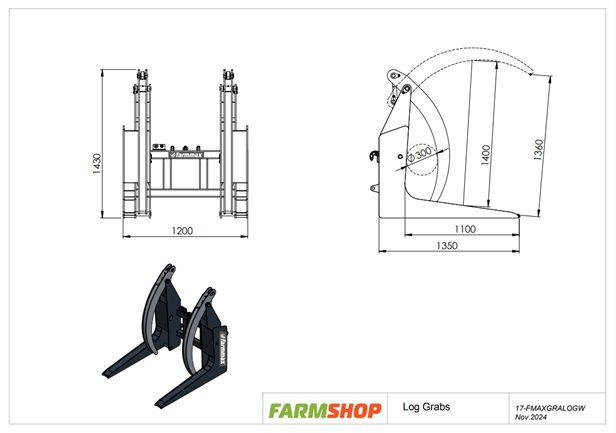FarmMax Log Grabs - Heavy Duty Carousel 2