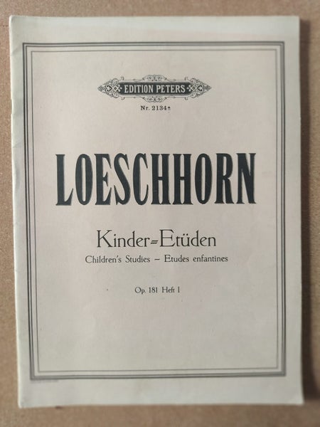 Loeschhorn - Children Studies, Opus 181 Carousel 1