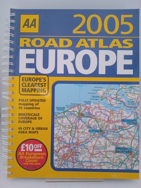 AA Road Atlas Europe 2005 by Automobile Association64395818350339110