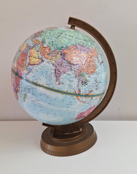 +++ VINTAGE " REPLOGLE WORLS SCHOLAR SERIES " GLOBE +++ Carousel 1