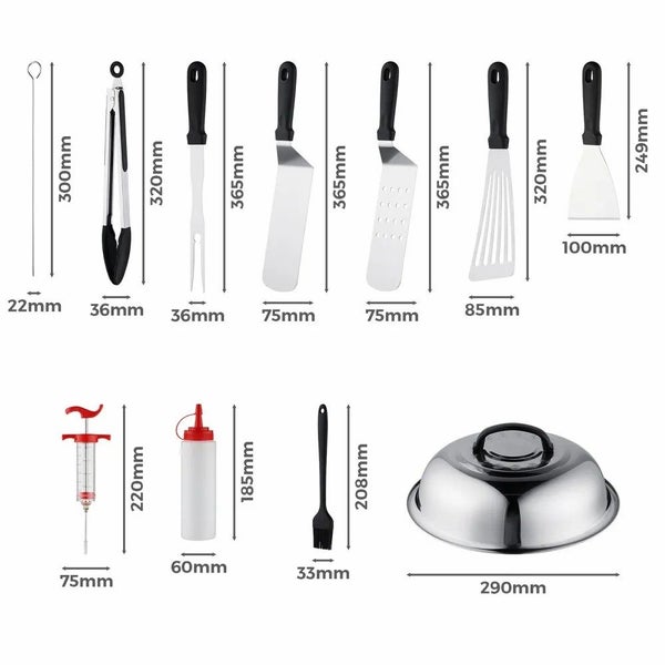 Grill Accessories Set BBQ Tool 42-Piece Carousel 2
