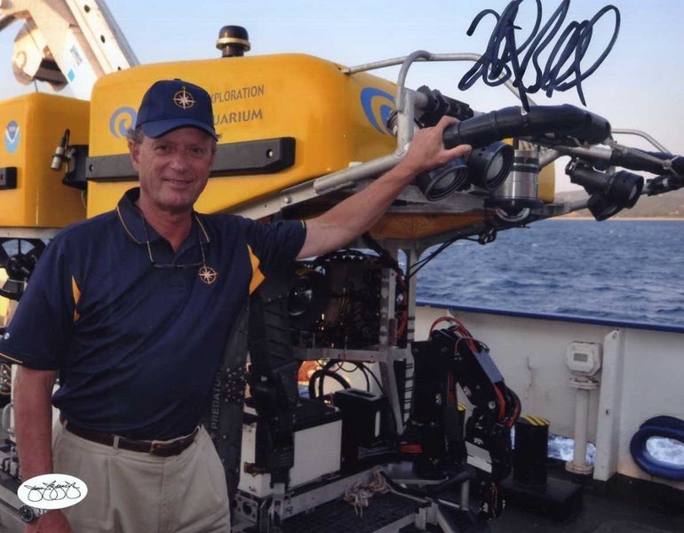 Robert Ballard "Titanic Explorer" " signed Photograph + Authentication Carousel 1