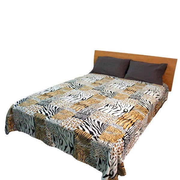 Animal Printed Polar Fleece Blanket Queen/King By Marlborough Textiles Carousel 1
