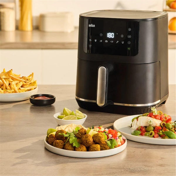 Braun 6.0L Air Fryer 1700w, 8 Programs, RealAir Technology [HF5030BK] Carousel 6