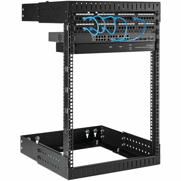 StarTech.com 2-Post 15U Heavy-Duty Wall Mount Network Rack, 19" Open Frame Serve Carousel 2